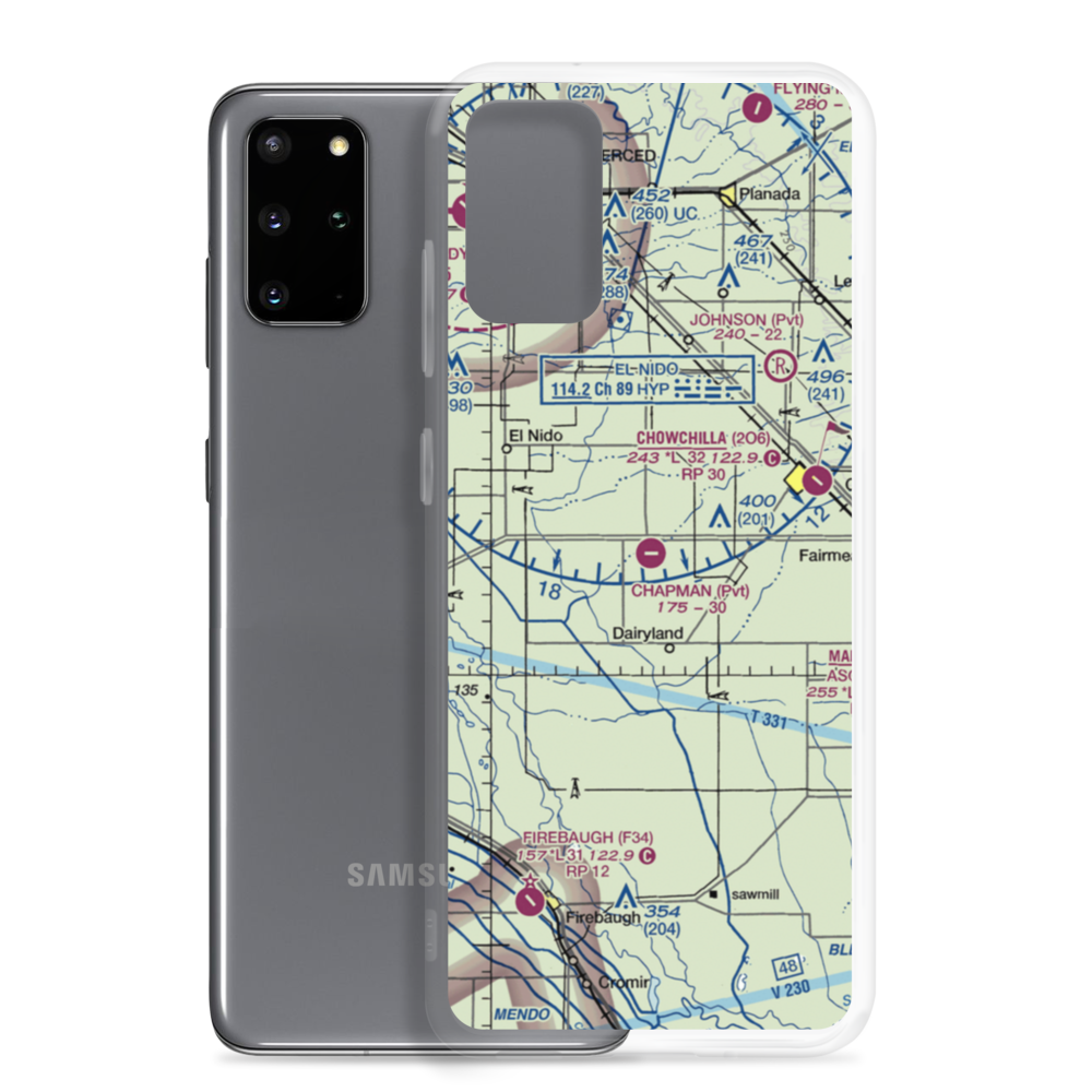 Chapman Farms Airport (67CA) VFR Sectional Samsung Case Samsung Galaxy S20 Plus model shown