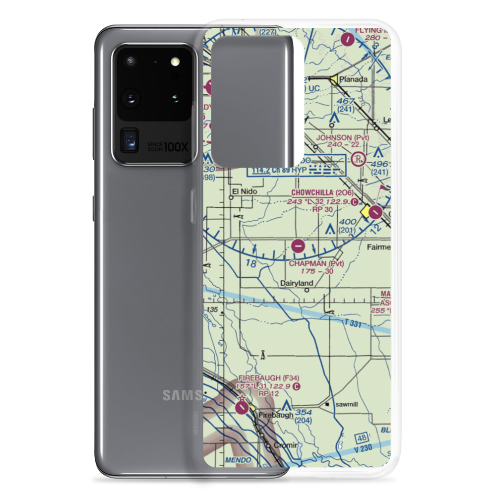 Chapman Farms Airport (67CA) VFR Sectional Samsung Case Samsung Galaxy S20 Ultra model shown