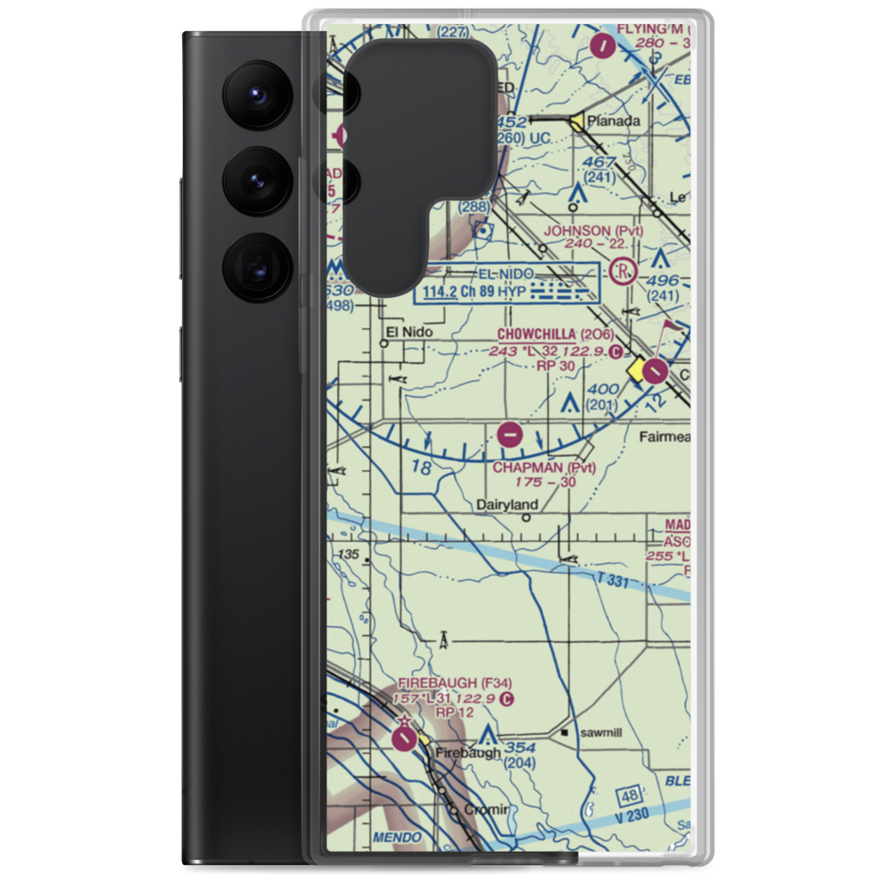 Chapman Farms Airport (67CA) VFR Sectional Samsung Case Samsung Galaxy S22 Ultra model shown