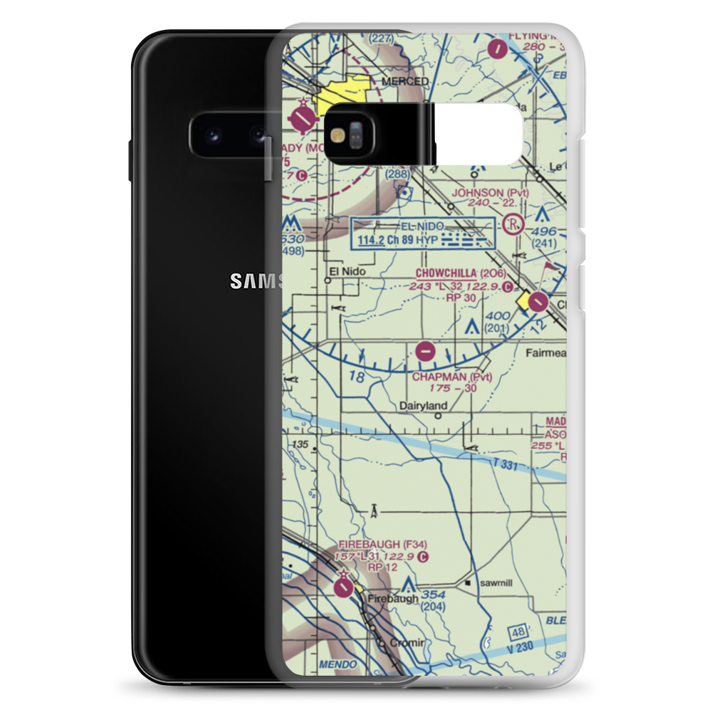 Chapman Farms Airport (67CA) VFR Sectional Samsung Case Samsung Galaxy S10+ model shown
