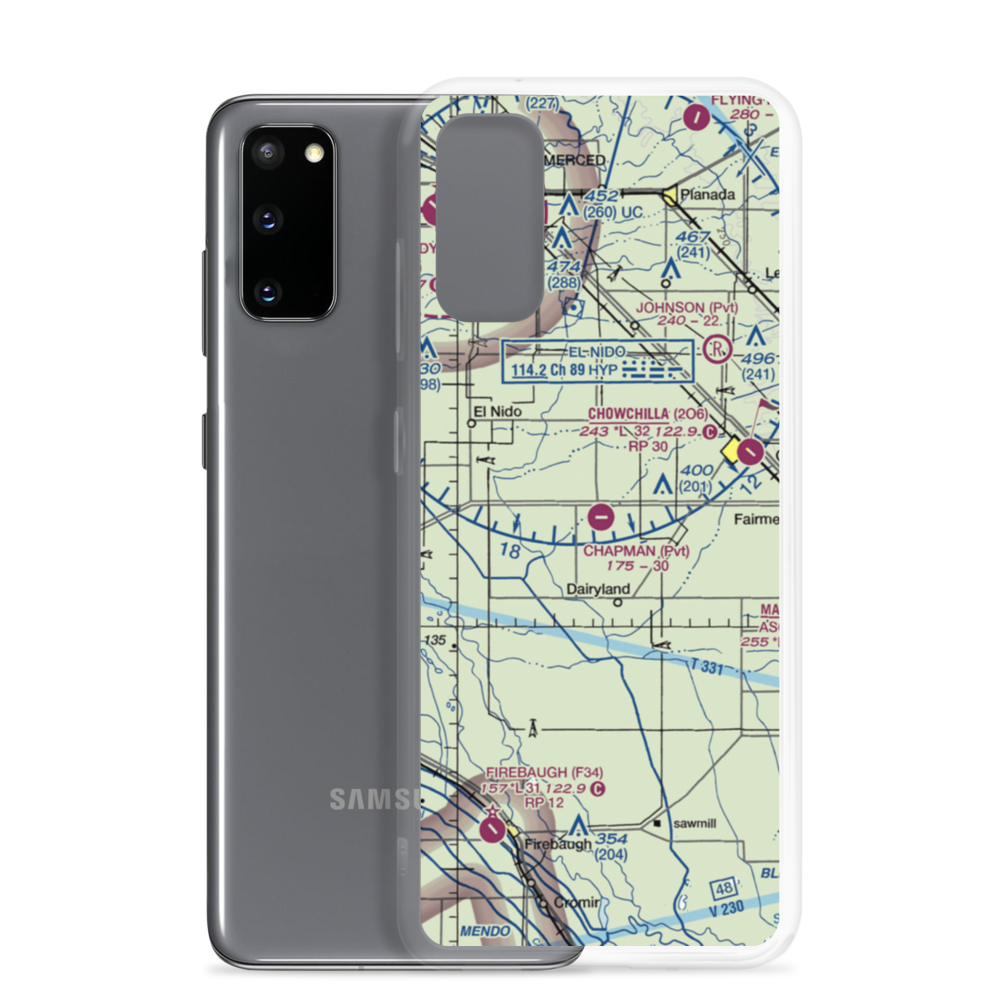 Chapman Farms Airport (67CA) VFR Sectional Samsung Case Samsung Galaxy S20 model shown
