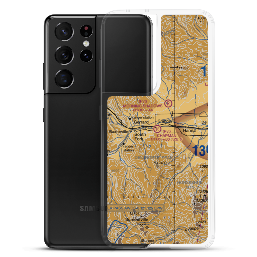 Chapman Field (CD10) VFR Sectional Samsung Case Samsung Galaxy S21 Ultra model shown