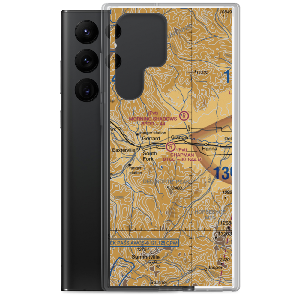 Chapman Field (CD10) VFR Sectional Samsung Case Samsung Galaxy S22 Ultra model shown