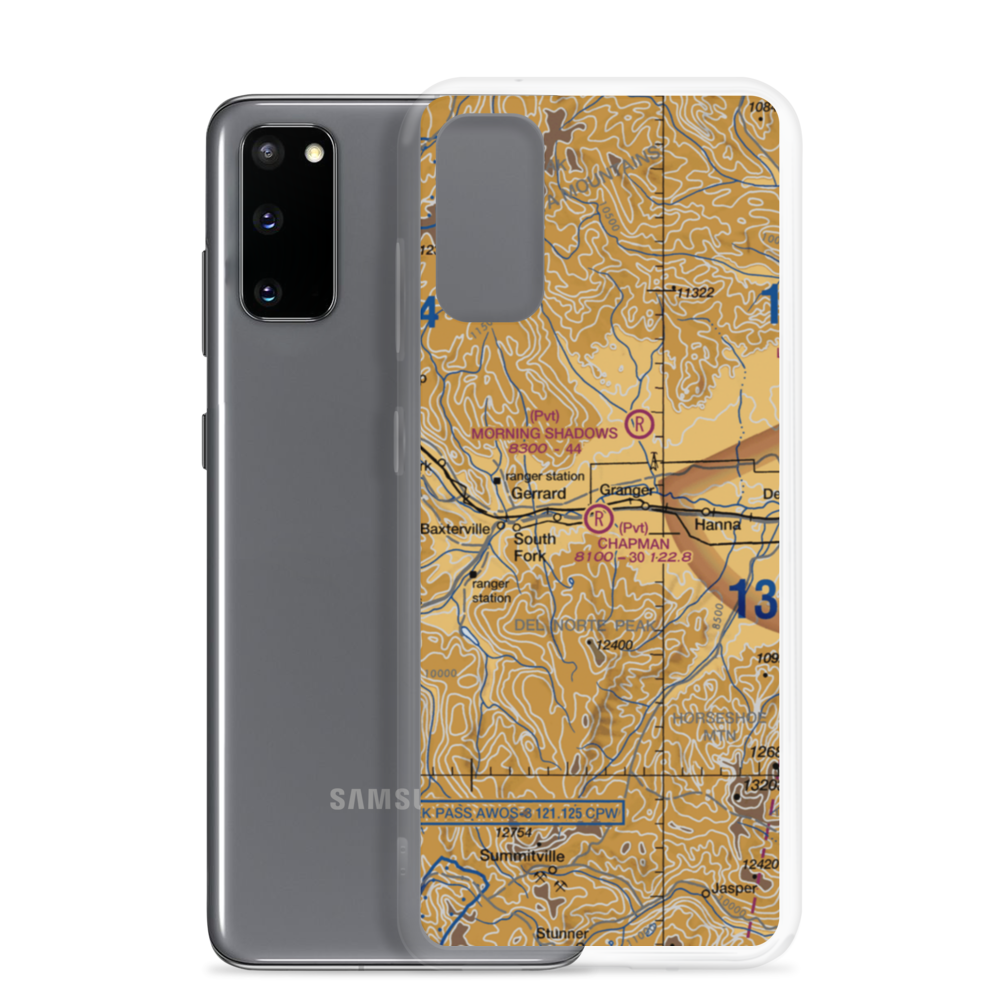 Chapman Field (CD10) VFR Sectional Samsung Case Samsung Galaxy S20 model shown