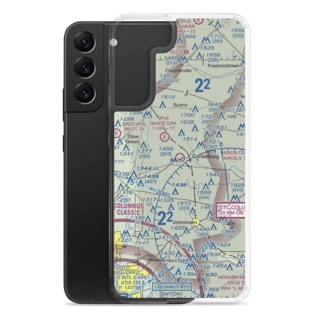 Chapman Memorial Field (6CM) VFR Sectional Samsung Case Samsung Galaxy S22 Plus model shown