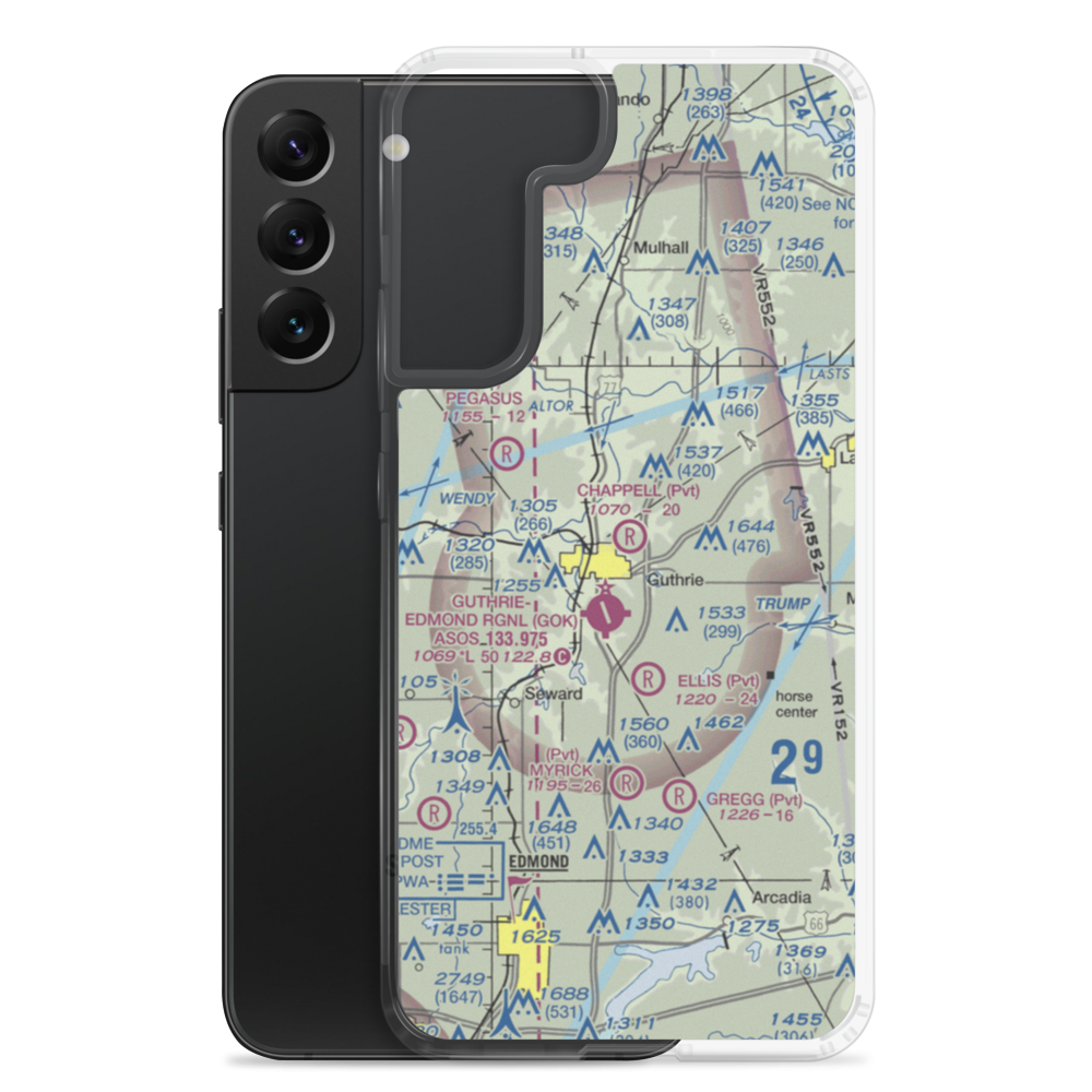 Chappell Airport (0OK5) VFR Sectional Samsung Case Samsung Galaxy S22 Plus model shown