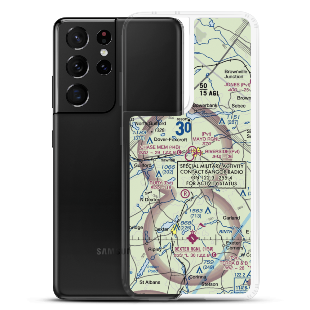 Charles A. Chase Jr. Memorial Field (44B) VFR Sectional Samsung Case Samsung Galaxy S21 Ultra model shown