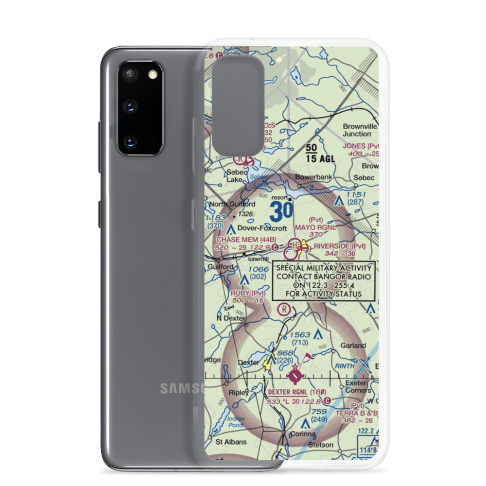 Charles A. Chase Jr. Memorial Field (44B) VFR Sectional Samsung Case Samsung Galaxy S20 model shown