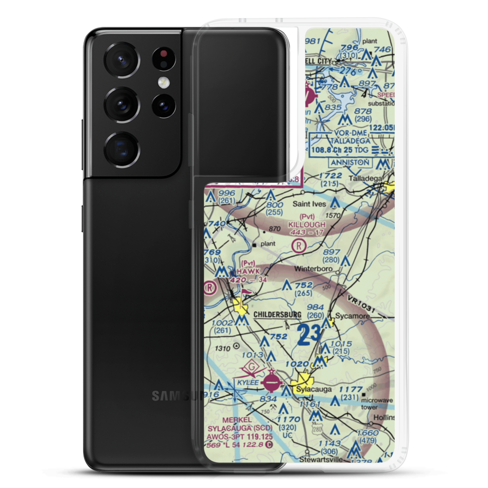 Charles C Killough Field (8AL2) VFR Sectional Samsung Case Samsung Galaxy S21 Ultra model shown