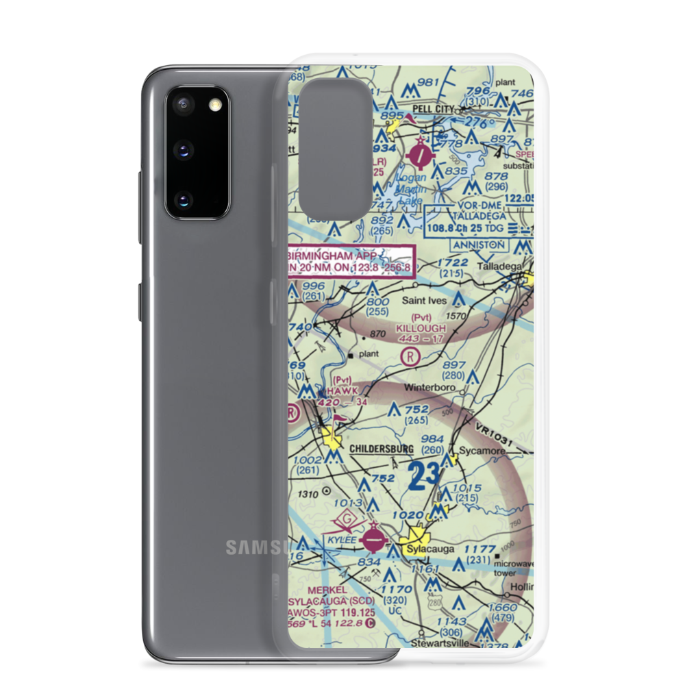 Charles C Killough Field (8AL2) VFR Sectional Samsung Case Samsung Galaxy S20 model shown
