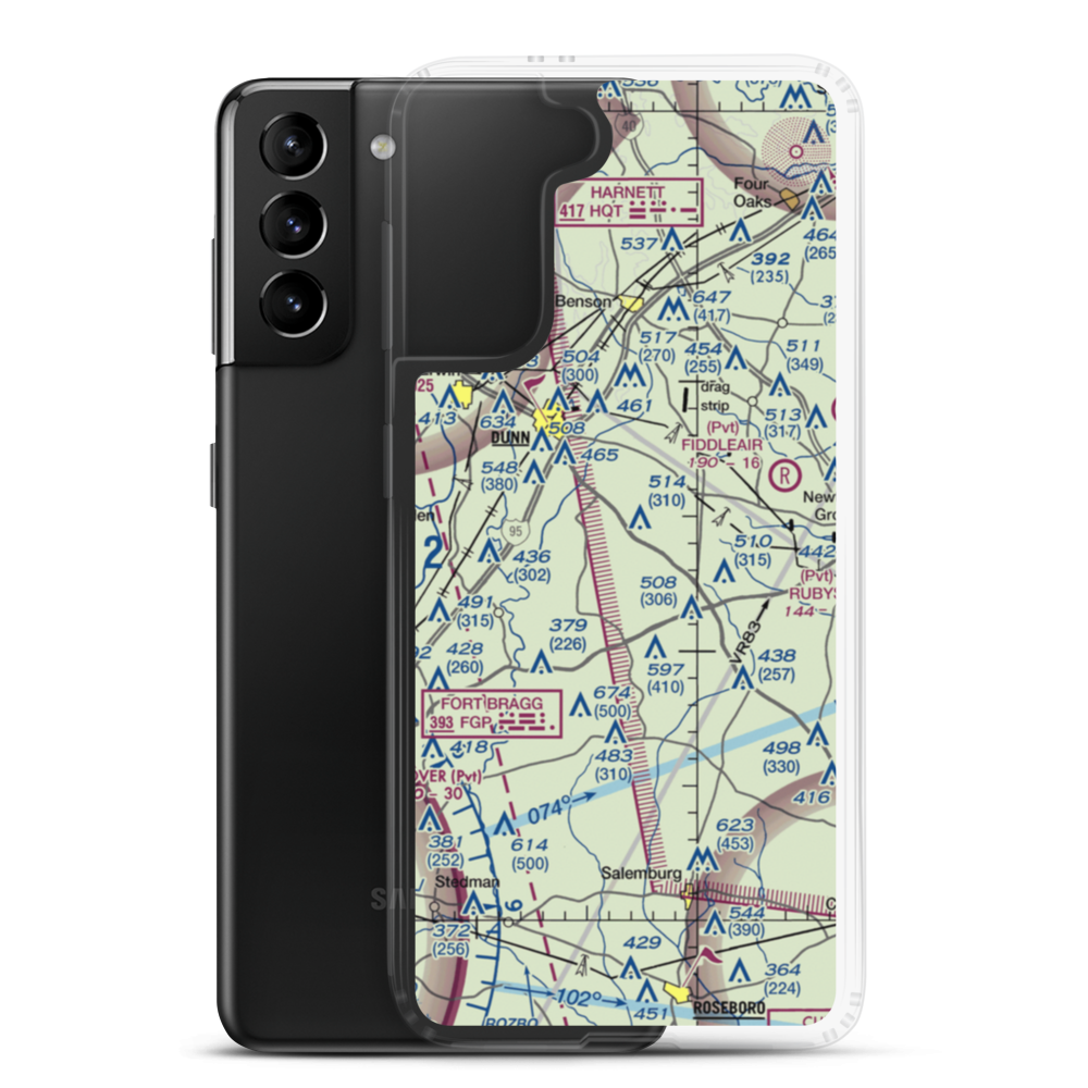 Charles Field (NC22) VFR Sectional Samsung Case Samsung Galaxy S21 Plus model shown