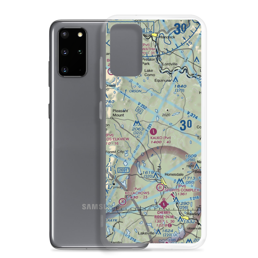 Charles G. Kalko Airport (7PA3) VFR Sectional Samsung Case Samsung Galaxy S20 Plus model shown