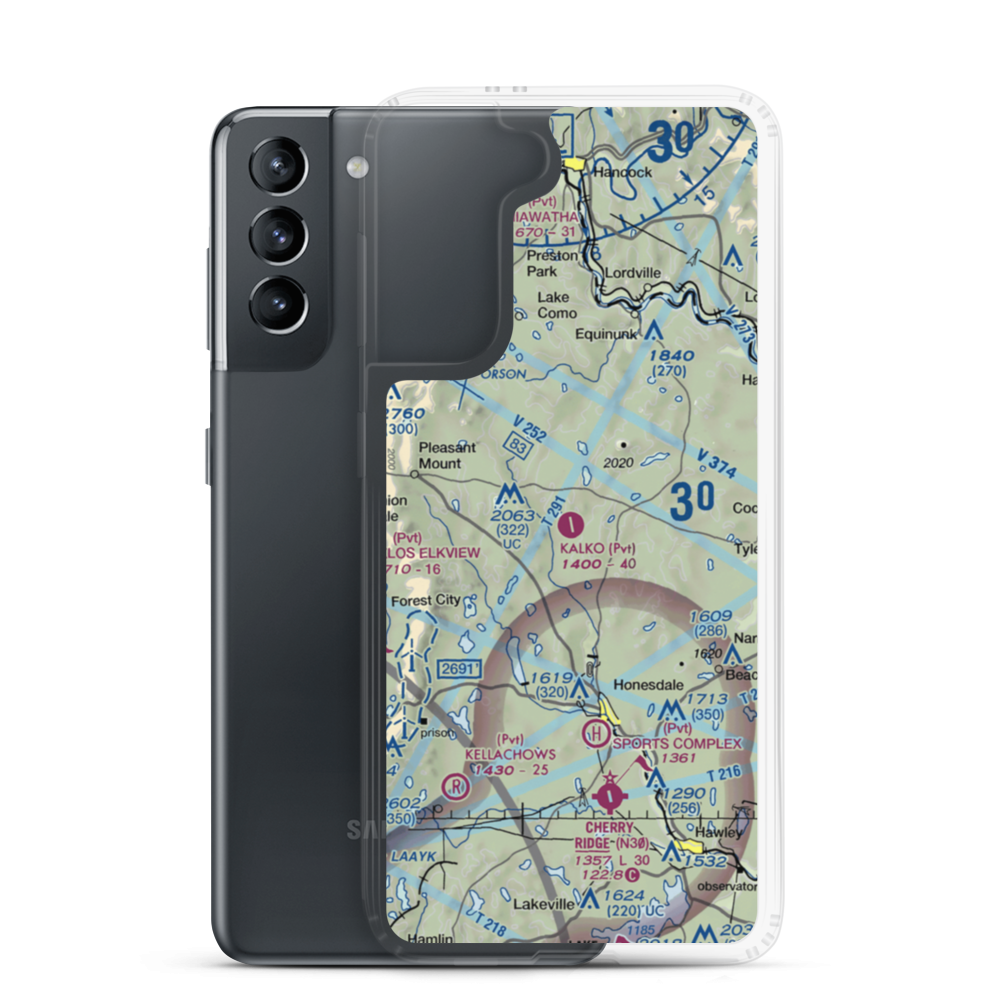 Charles G. Kalko Airport (7PA3) VFR Sectional Samsung Case Samsung Galaxy S21 model shown