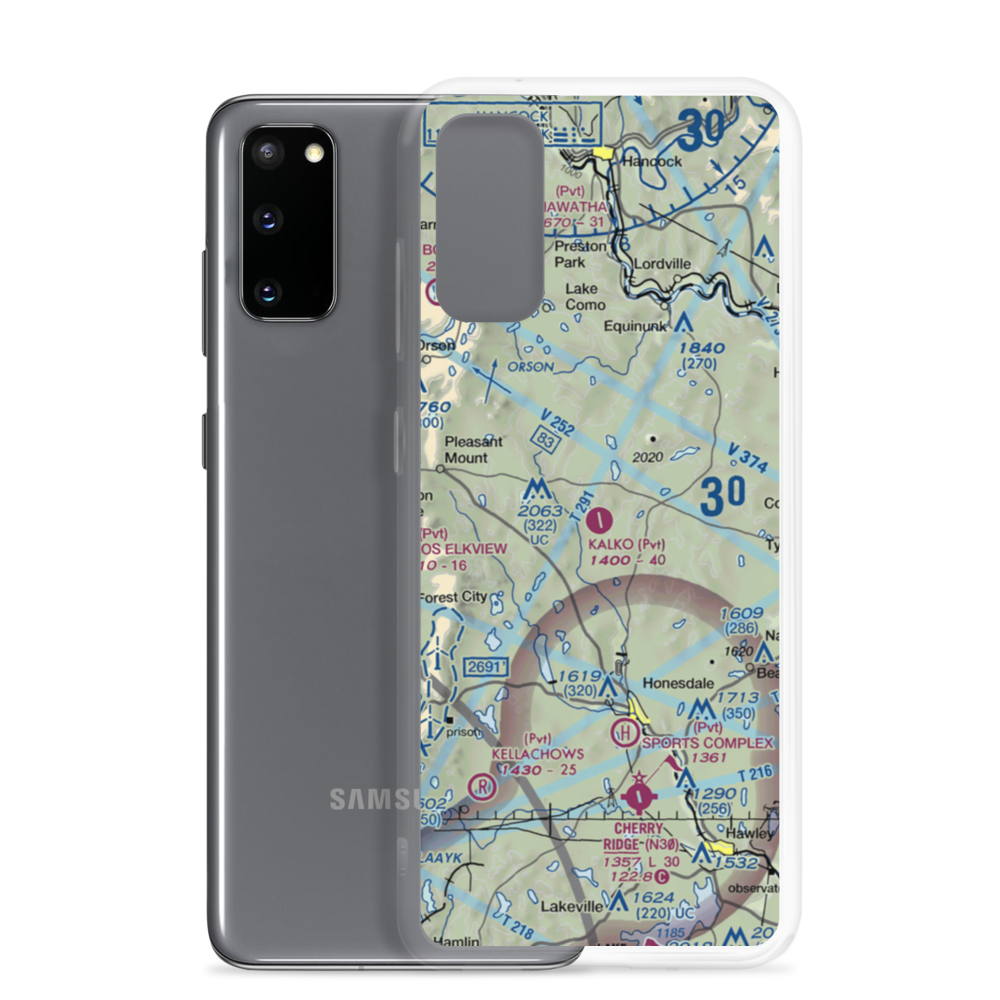 Charles G. Kalko Airport (7PA3) VFR Sectional Samsung Case Samsung Galaxy S20 model shown