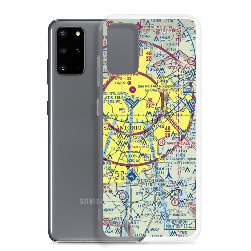 Charles L Kelly Army Heliport (T22) VFR Sectional Samsung Case Samsung Galaxy S20 Plus model shown