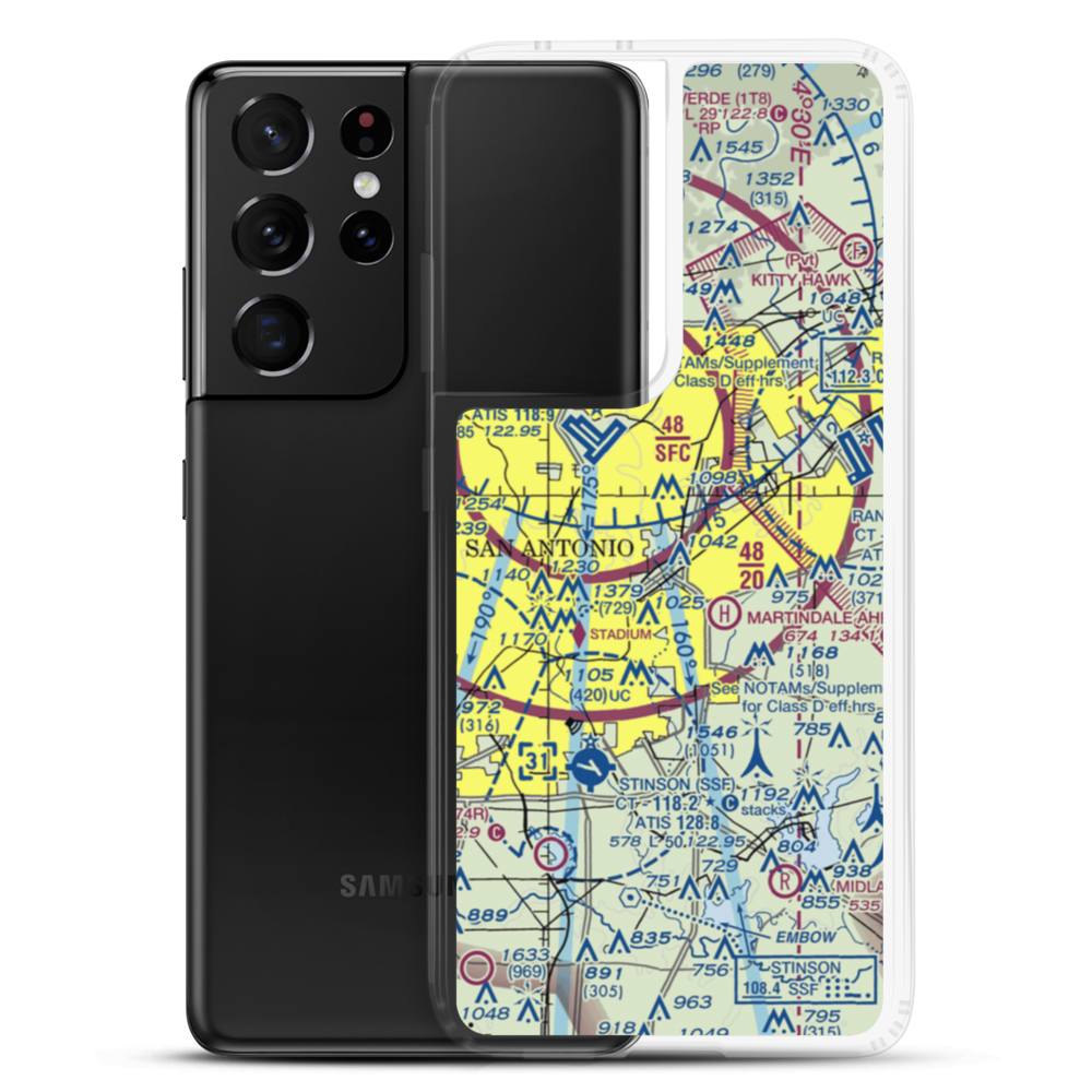 Charles L Kelly Army Heliport (T22) VFR Sectional Samsung Case Samsung Galaxy S21 Ultra model shown