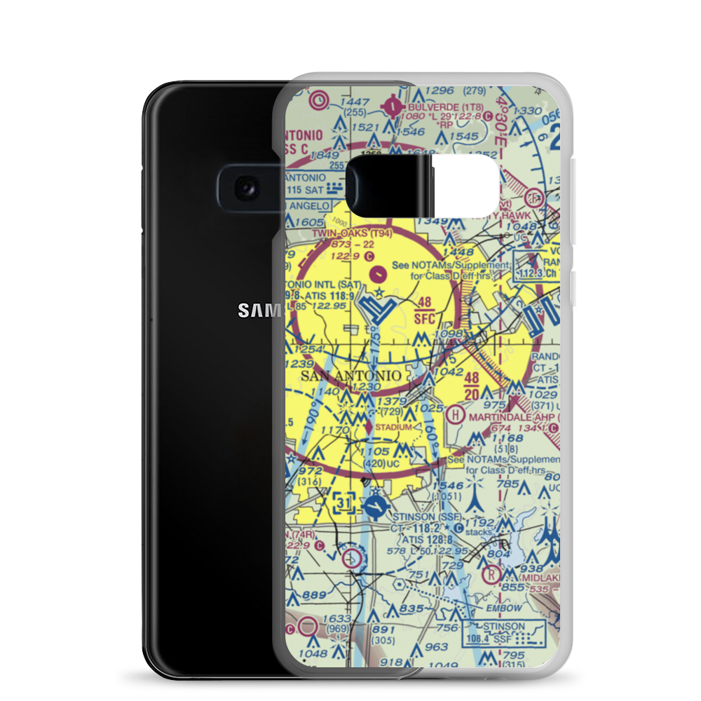 Charles L Kelly Army Heliport (T22) VFR Sectional Samsung Case Samsung Galaxy S10e model shown