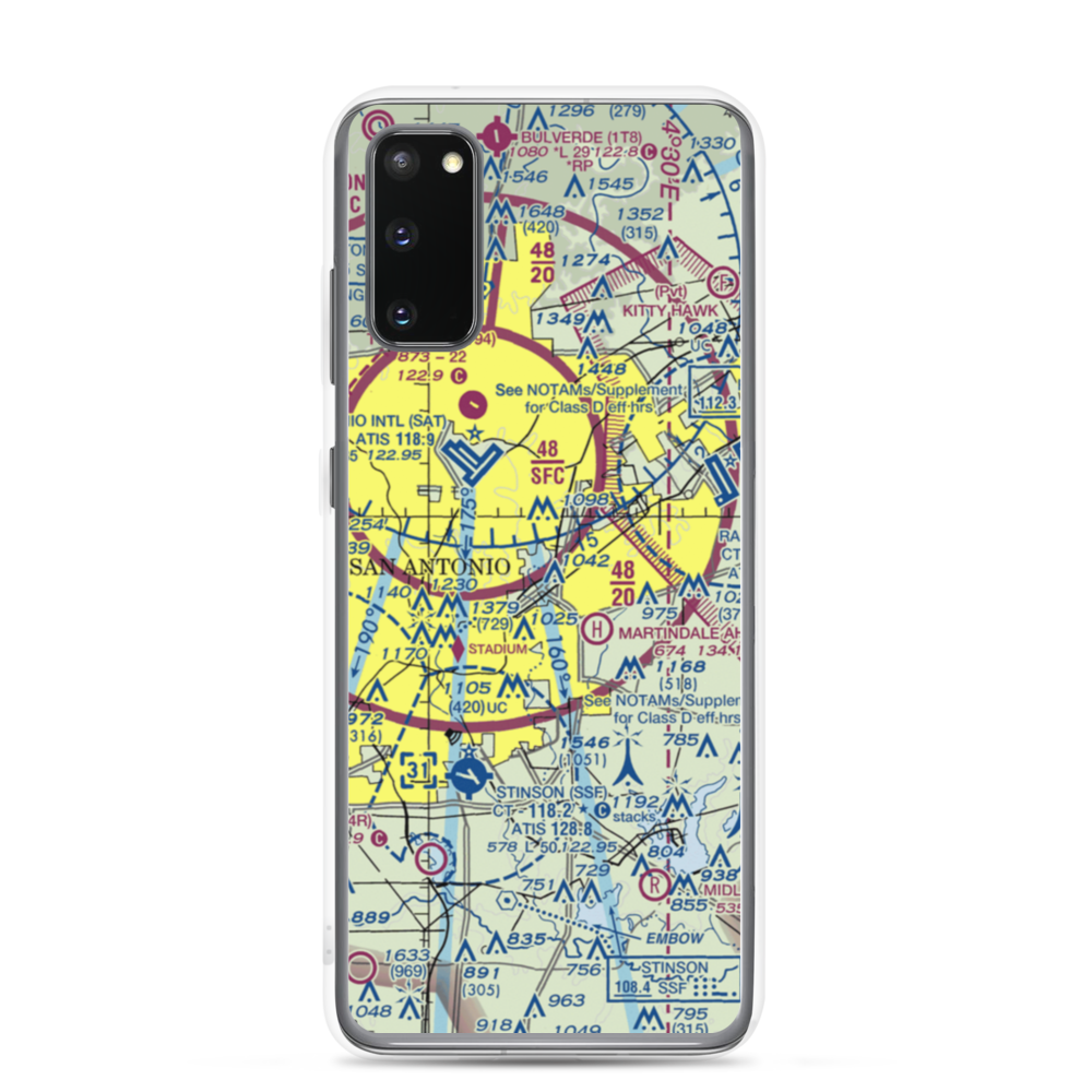 Charles L Kelly Army Heliport (T22) VFR Sectional Samsung Case Samsung Galaxy S20 model shown
