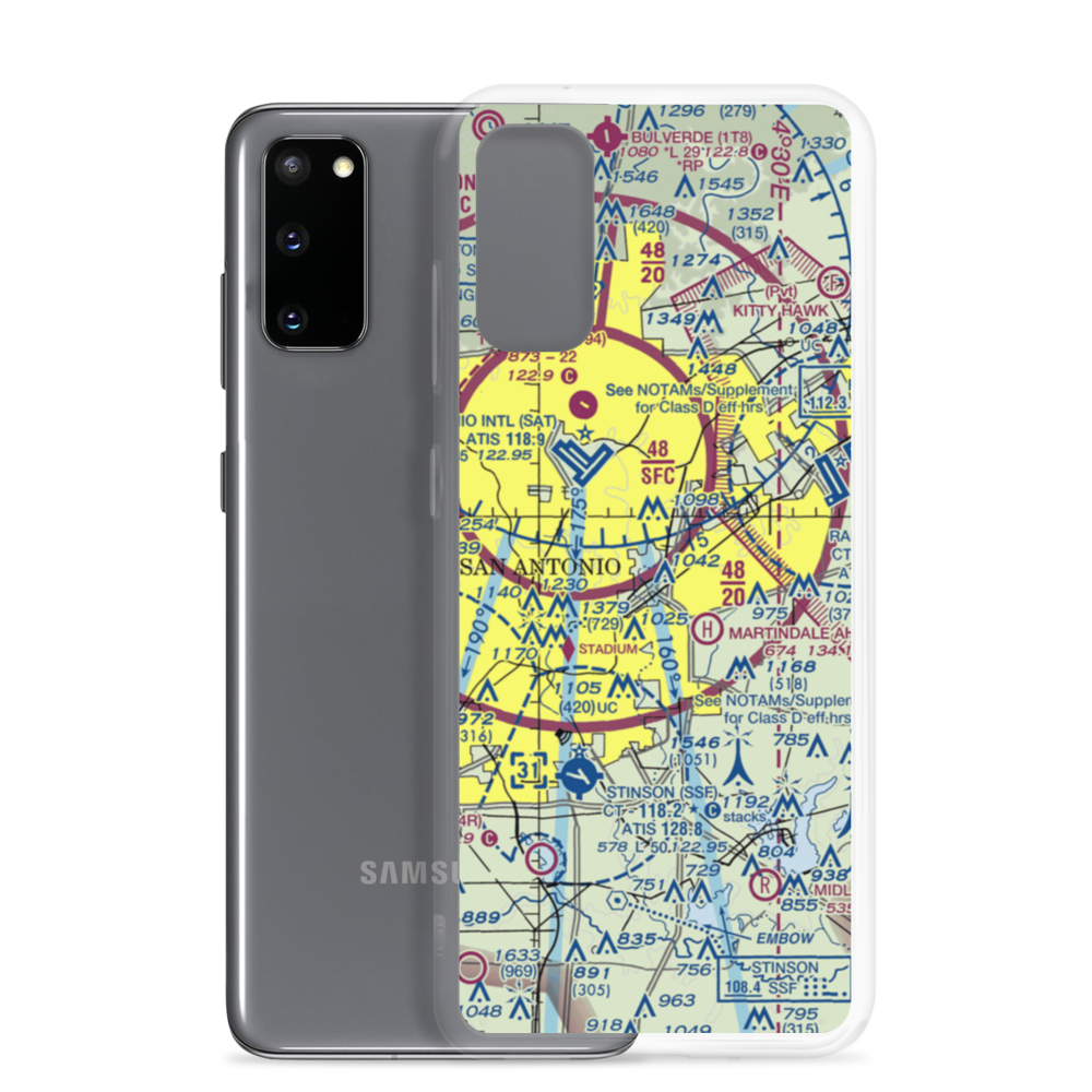 Charles L Kelly Army Heliport (T22) VFR Sectional Samsung Case Samsung Galaxy S20 model shown