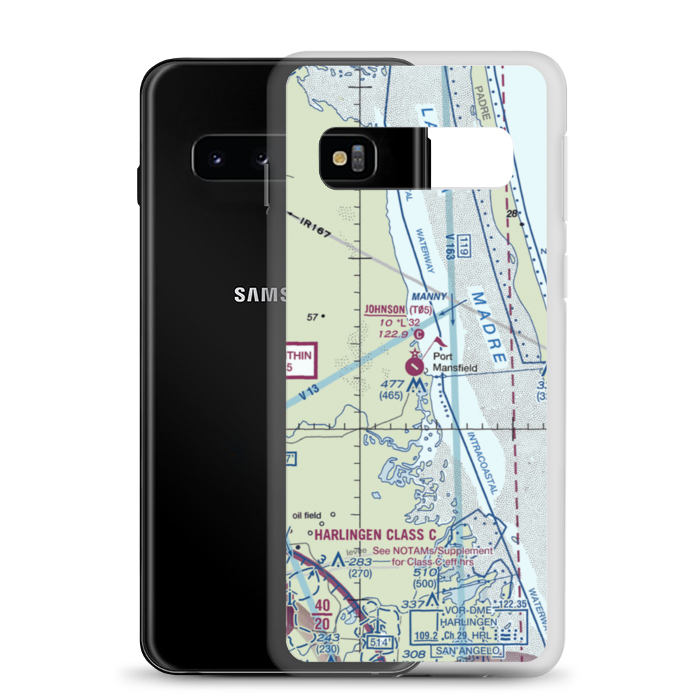 Charles R Johnson Airport (T05) VFR Sectional Samsung Case Samsung Galaxy S10 model shown