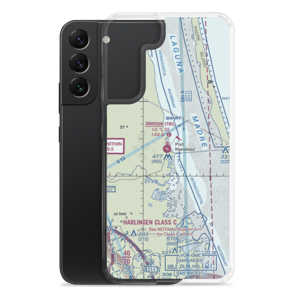 Charles R Johnson Airport (T05) VFR Sectional Samsung Case Samsung Galaxy S22 Plus model shown