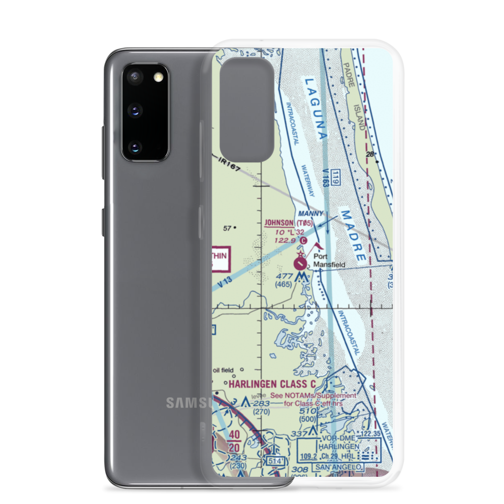Charles R Johnson Airport (T05) VFR Sectional Samsung Case Samsung Galaxy S20 model shown