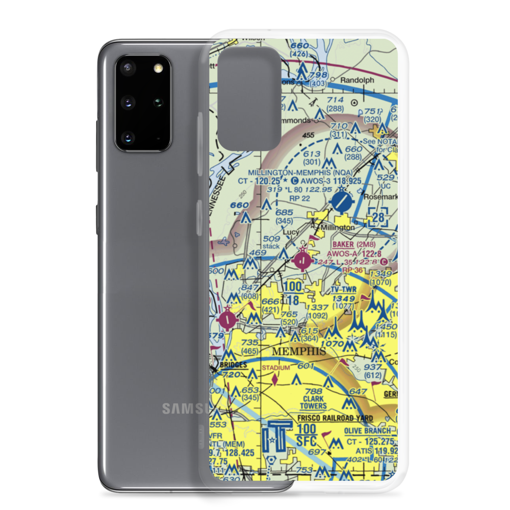 Charles W. Baker Airport (2M8) VFR Sectional Samsung Case Samsung Galaxy S20 Plus model shown