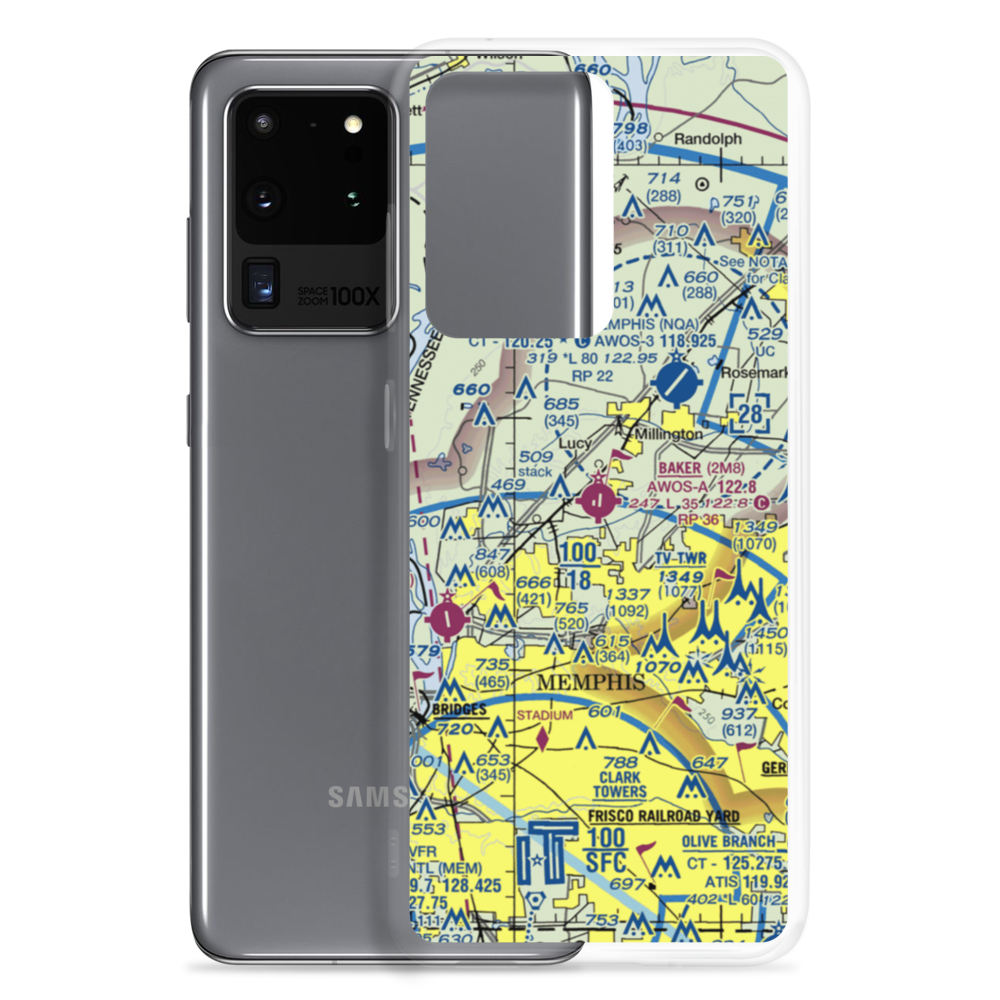 Charles W. Baker Airport (2M8) VFR Sectional Samsung Case Samsung Galaxy S20 Ultra model shown