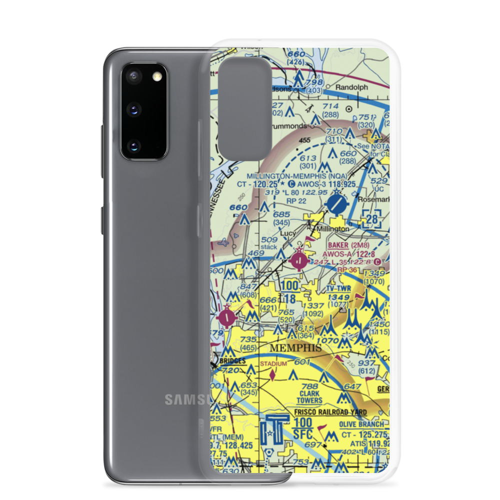 Charles W. Baker Airport (2M8) VFR Sectional Samsung Case Samsung Galaxy S20 model shown