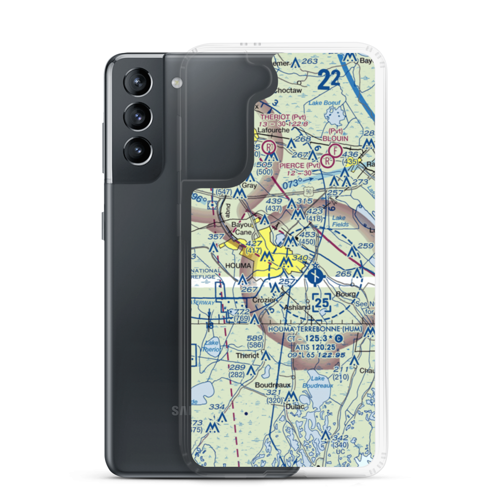 Charlie Hammonds Seaplane Base (3L1) VFR Sectional Samsung Case Samsung Galaxy S21 model shown