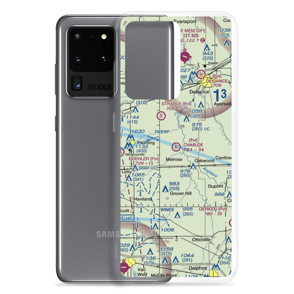 Charloe Airport (53OH) VFR Sectional Samsung Case Samsung Galaxy S20 Ultra model shown