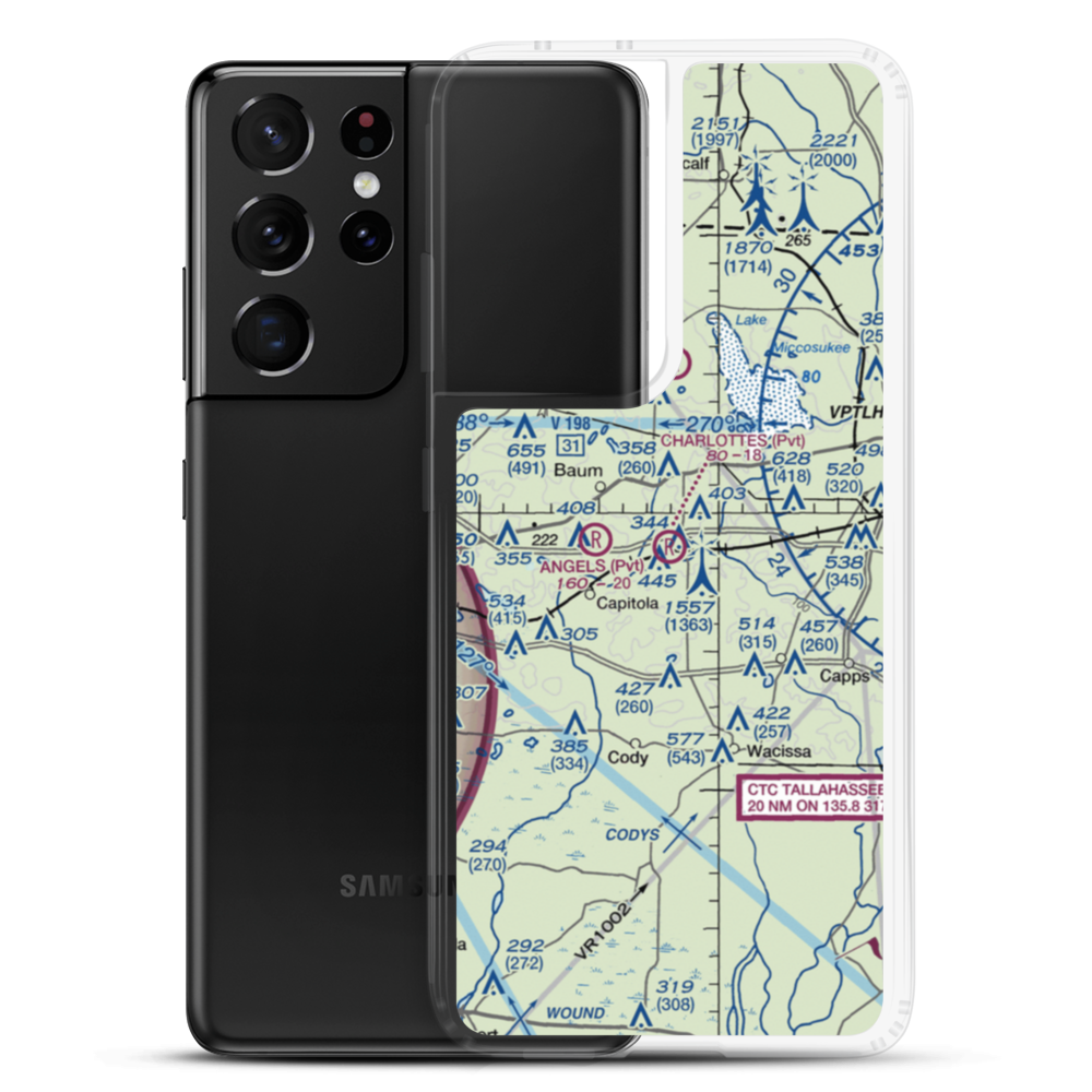 Charlotte's Field (53FD) VFR Sectional Samsung Case Samsung Galaxy S21 Ultra model shown