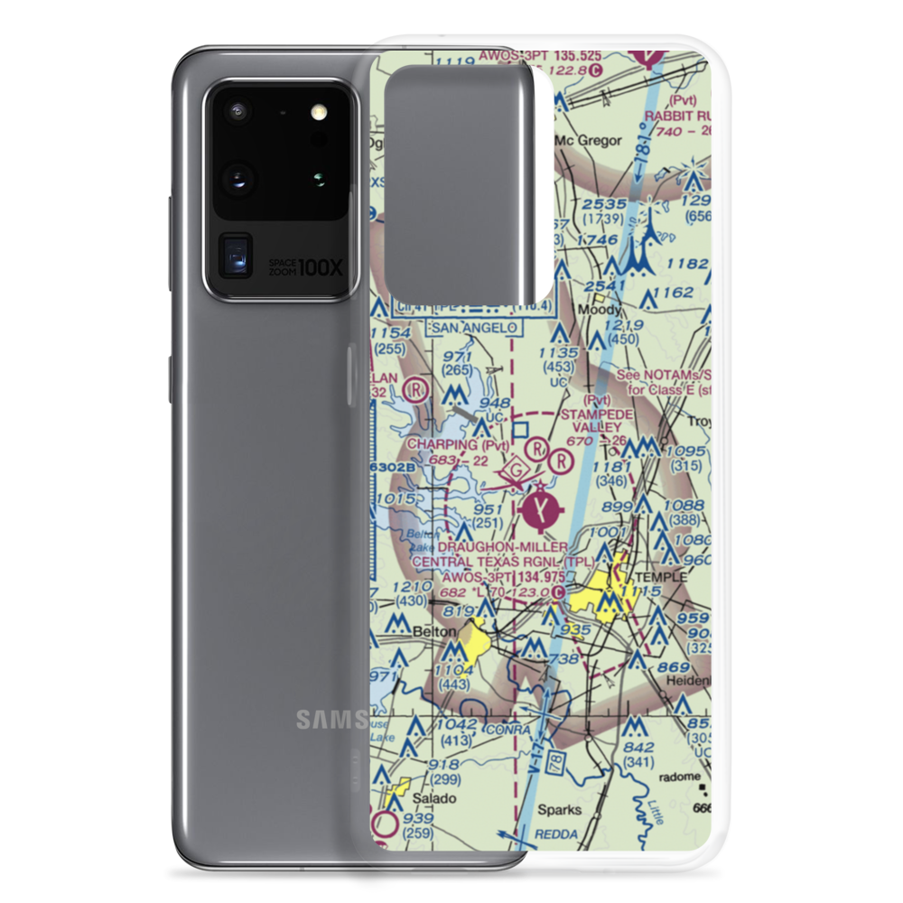 Charping Airport (5TA1) VFR Sectional Samsung Case Samsung Galaxy S20 Ultra model shown