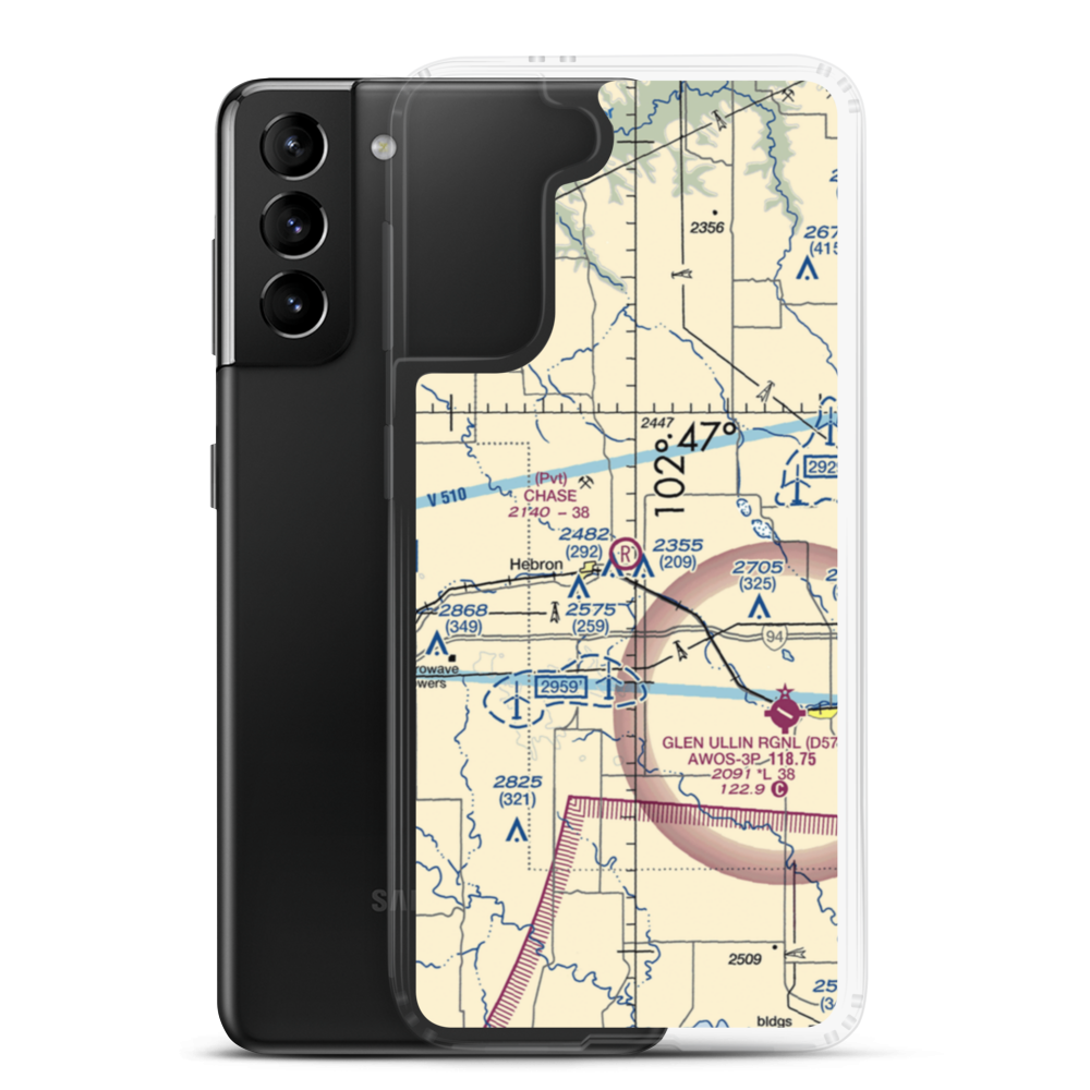 Chase Airstrip (6NA5) VFR Sectional Samsung Case Samsung Galaxy S21 Plus model shown
