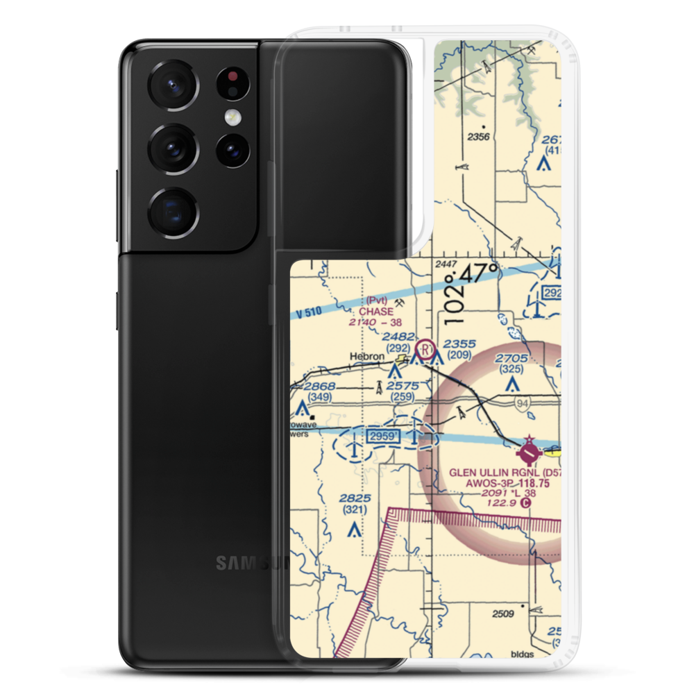 Chase Airstrip (6NA5) VFR Sectional Samsung Case Samsung Galaxy S21 Ultra model shown