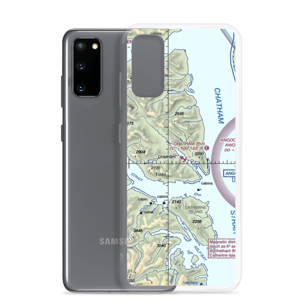 Chatham Seaplane Base (05AA) VFR Sectional Samsung Case Samsung Galaxy S20 model shown