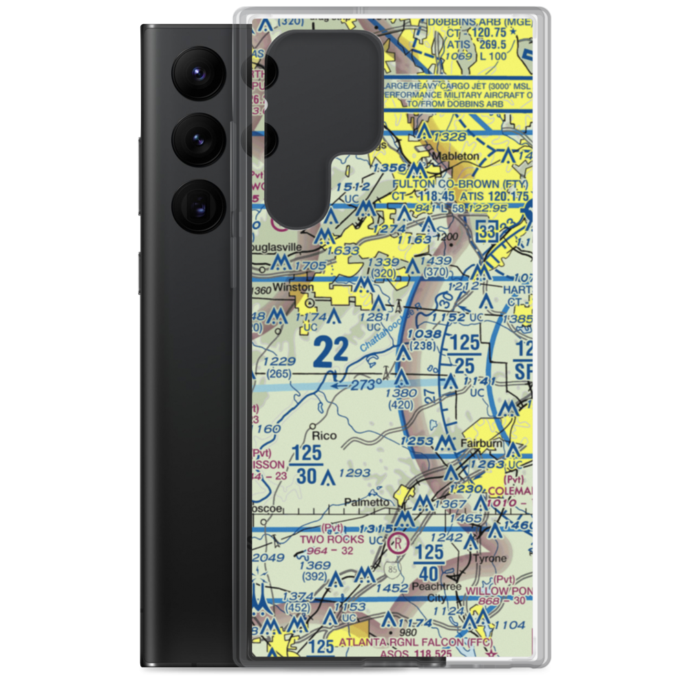Chattahoochee Air Park (4GA6) VFR Sectional Samsung Case Samsung Galaxy S22 Ultra model shown