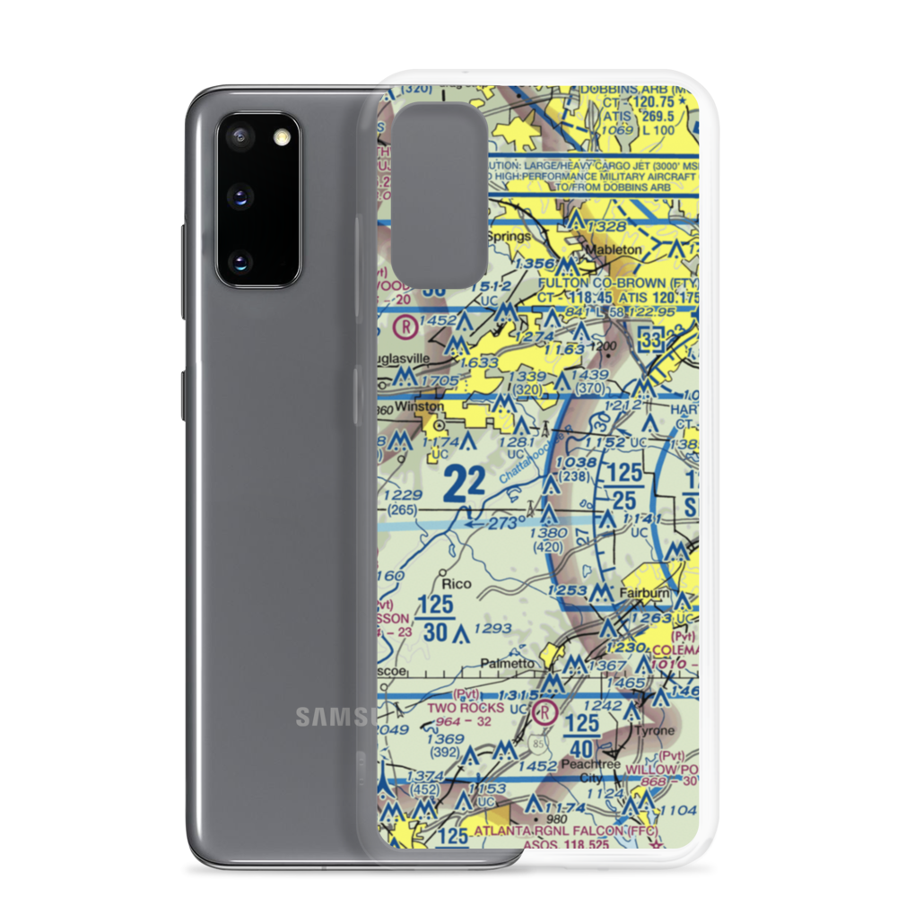 Chattahoochee Air Park (4GA6) VFR Sectional Samsung Case Samsung Galaxy S20 model shown