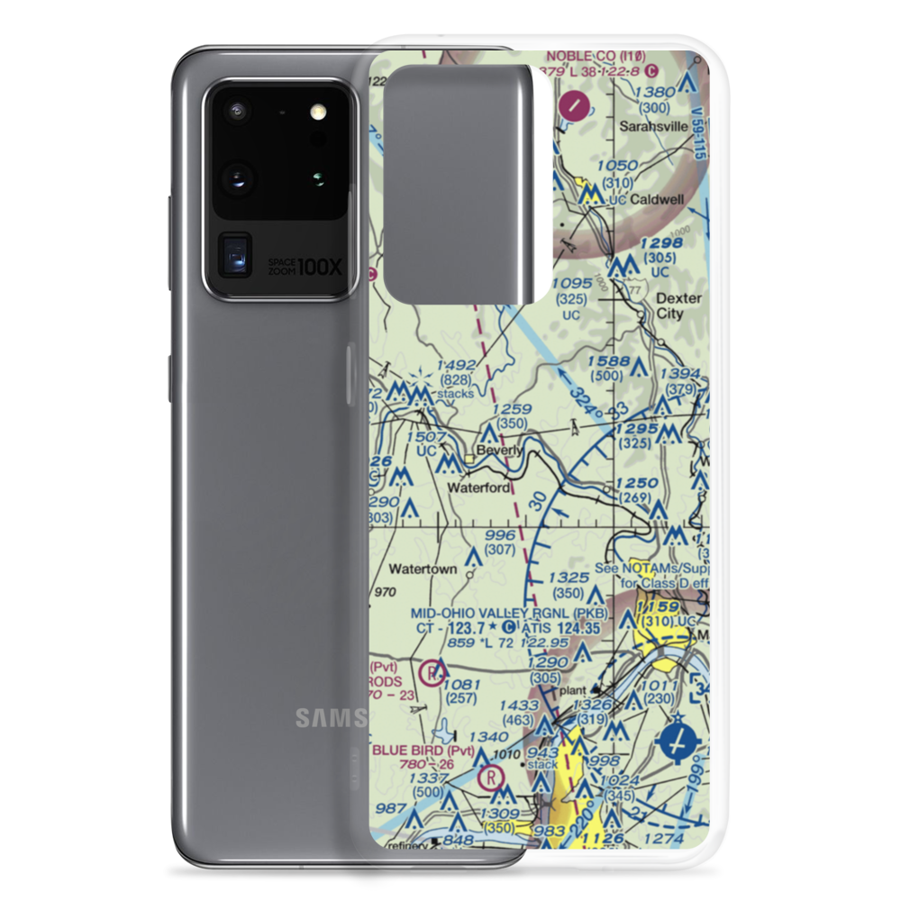 Checkpoint Charlie Airport (OI27) VFR Sectional Samsung Case Samsung Galaxy S20 Ultra model shown