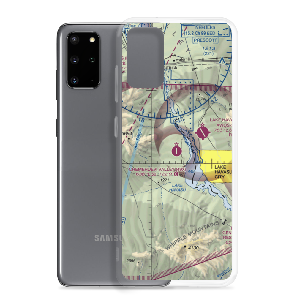 Chemehuevi Valley Airport (49X) VFR Sectional Samsung Case Samsung Galaxy S20 Plus model shown