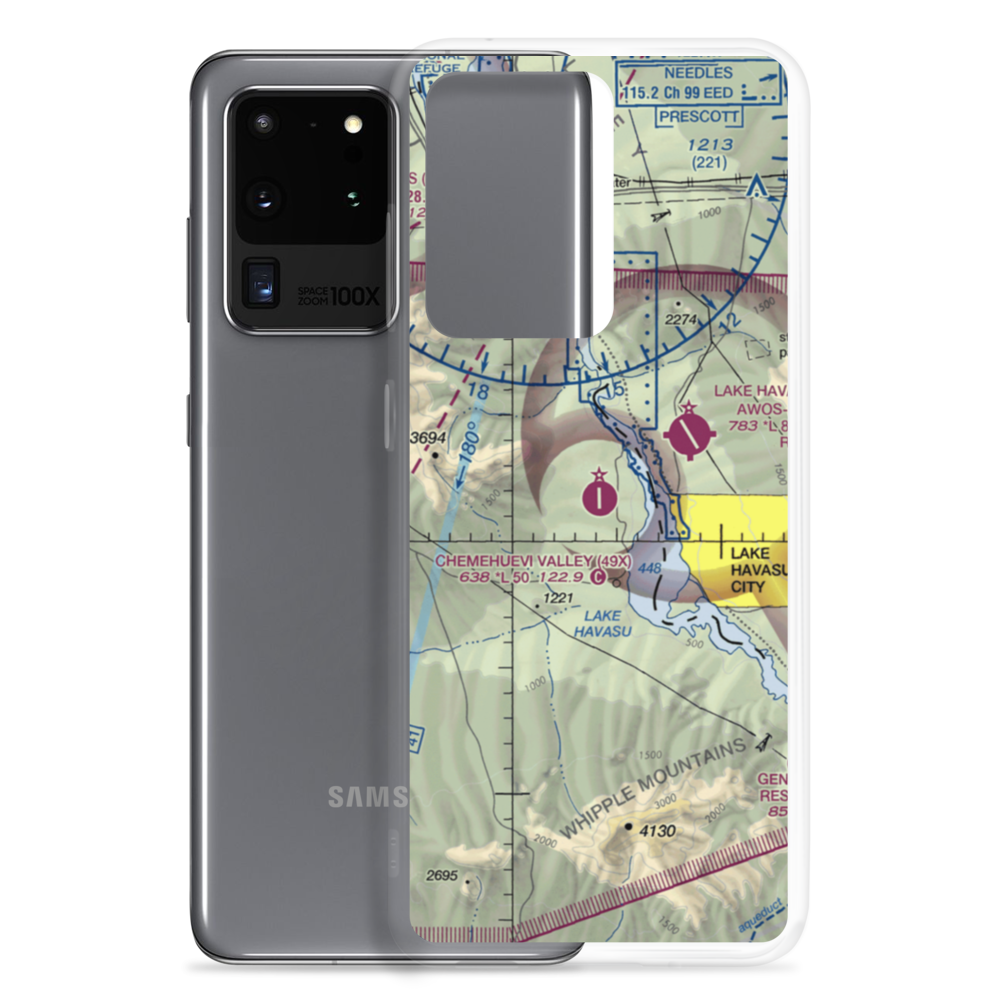 Chemehuevi Valley Airport (49X) VFR Sectional Samsung Case Samsung Galaxy S20 Ultra model shown