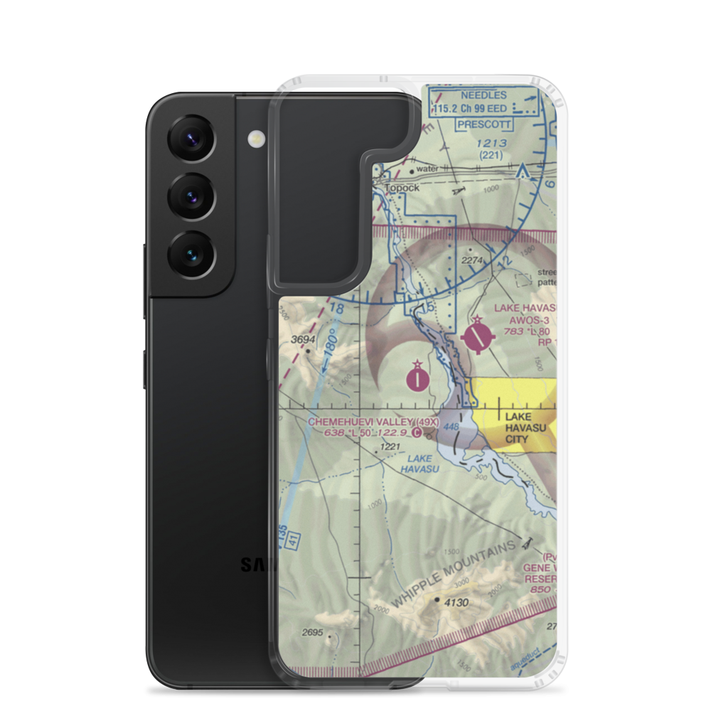 Chemehuevi Valley Airport (49X) VFR Sectional Samsung Case Samsung Galaxy S22 model shown
