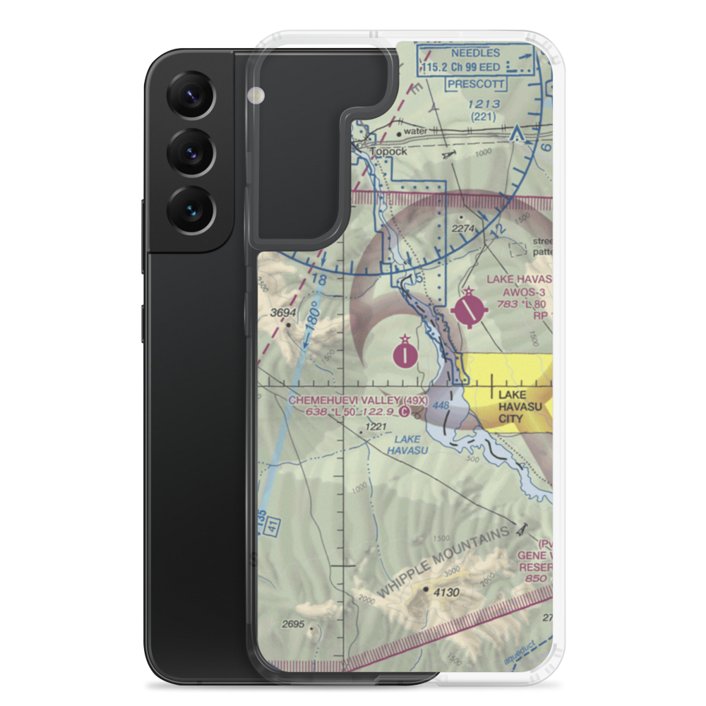 Chemehuevi Valley Airport (49X) VFR Sectional Samsung Case Samsung Galaxy S22 Plus model shown