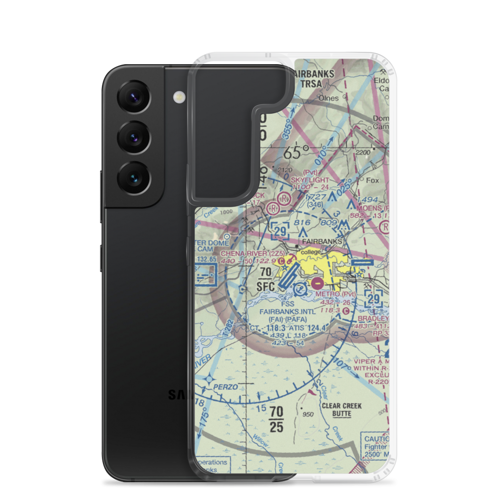 Chena River Seaplane Base (2Z5) VFR Sectional Samsung Case Samsung Galaxy S22 model shown