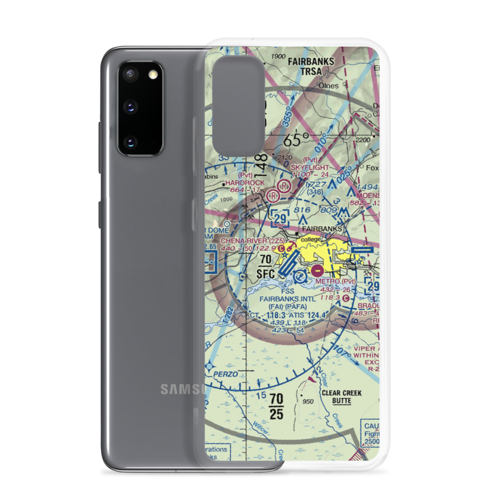 Chena River Seaplane Base (2Z5) VFR Sectional Samsung Case Samsung Galaxy S20 model shown