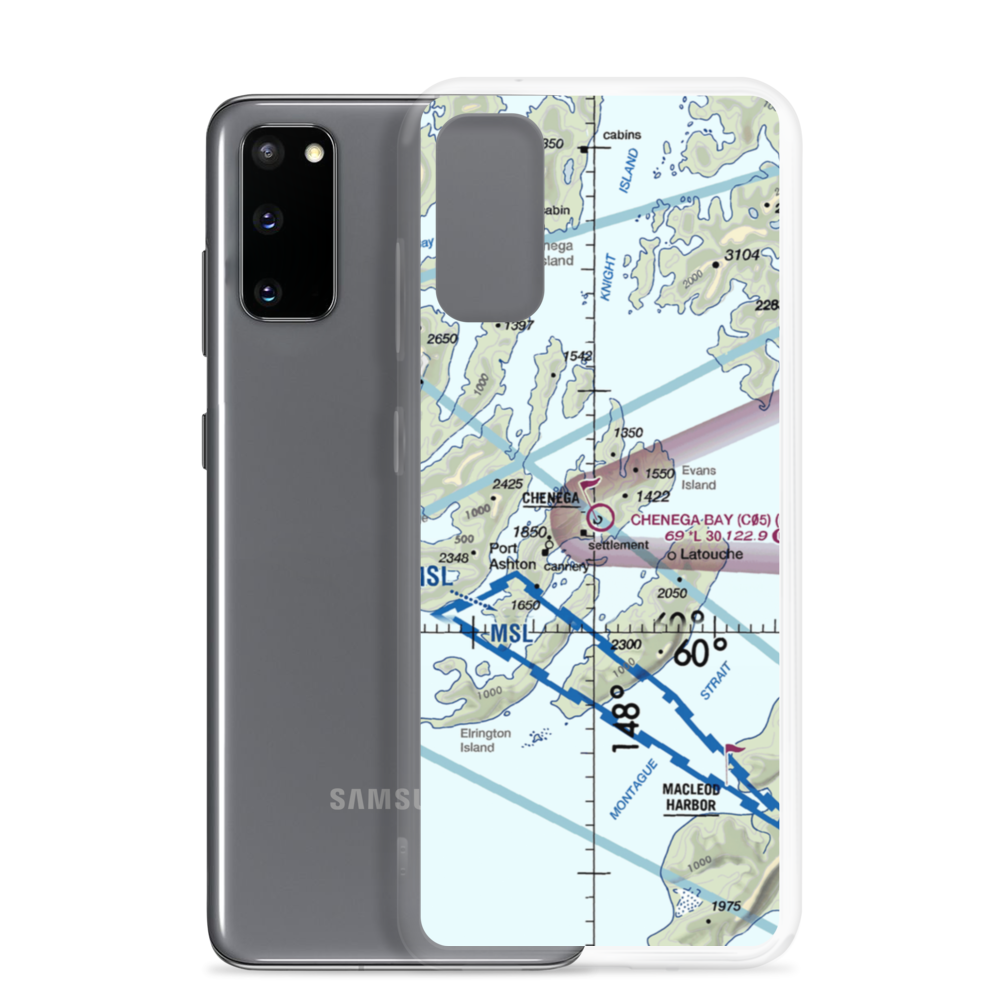 Chenega Bay Airport (C05) VFR Sectional Samsung Case Samsung Galaxy S20 model shown