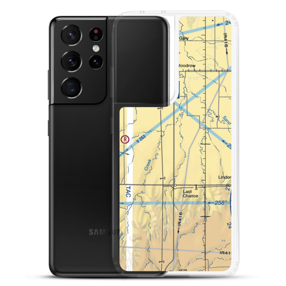 Chenoweth Airport (0CO5) VFR Sectional Samsung Case Samsung Galaxy S21 Ultra model shown