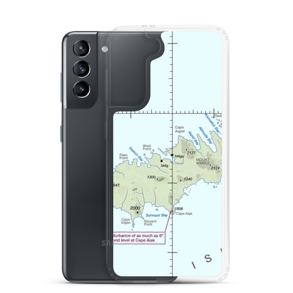 Chernofski Harbor Seaplane Base (KCN) VFR Sectional Samsung Case Samsung Galaxy S21 model shown