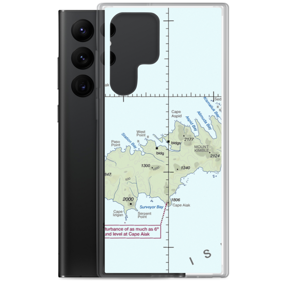 Chernofski Harbor Seaplane Base (KCN) VFR Sectional Samsung Case Samsung Galaxy S22 Ultra model shown