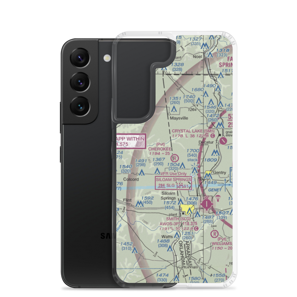 Cherokee Strip (1AR5) VFR Sectional Samsung Case Samsung Galaxy S22 model shown